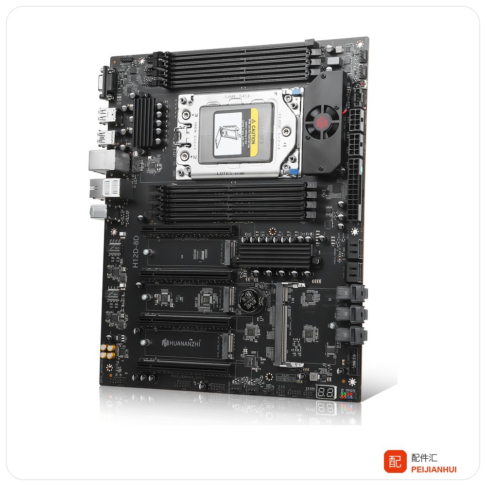 华南金牌 Huananzhi H12D-8D V2.0 服务器主板 SP3 带 BMC 远程管理